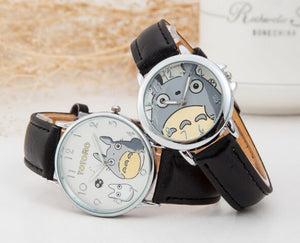 2017 Fashion Cartoon Watch Women Totoro Pattern Quartz Watches Ladies Kids Casual Dress Wristwatches Clock Gift 10pcs/lot