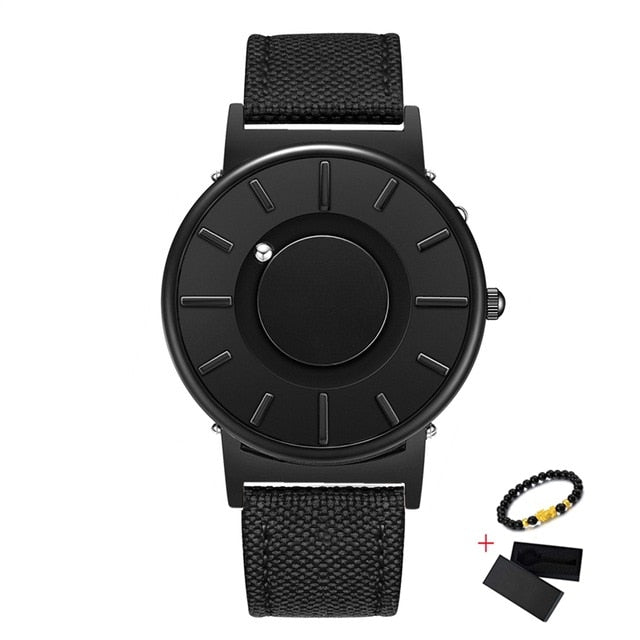 2020 Fashion Magnetic Ball Show Watch Men Luxury EUTOUR Waterproof Mens WristWatches Nylon Strap Quartz Watch erkek kol saati