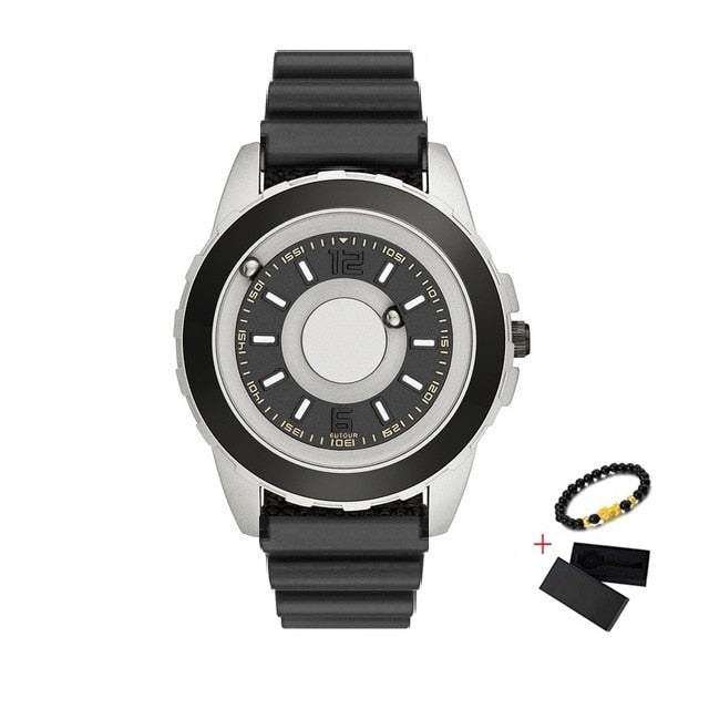 2020 Fashion Magnetic Ball Show Watch Men Luxury EUTOUR Waterproof Mens WristWatches Nylon Strap Quartz Watch erkek kol saati